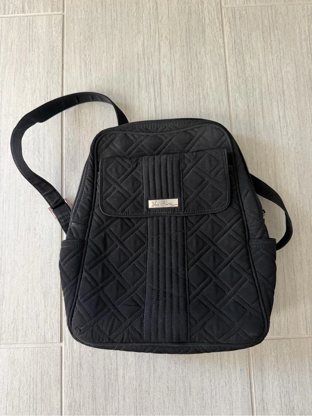 Vera Bradley Black Quilted Backpack